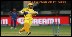 Dhoni is back as Chennai Super Kings won by 4 wickets