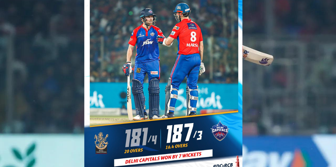 Delhi Capitals Won By 7 Wickets against Royal Challengers Bangalore