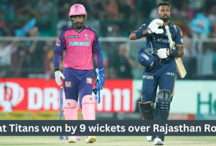 Gujarat Titans won by 9 wickets over Rajasthan Royals