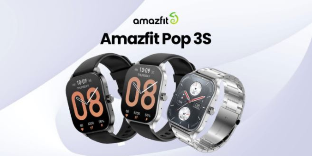 Amazfit Pop 3S Smartwatch with Large Display and Bluetooth Calling Launched Today