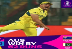 Australia defeated Pakistan by 62 runs