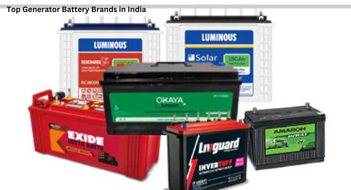 Top Generator Battery Brands in India